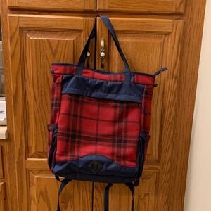 Reserved for @patterdo
United by Blue Red and Blue Plaid Backpack / Tote
